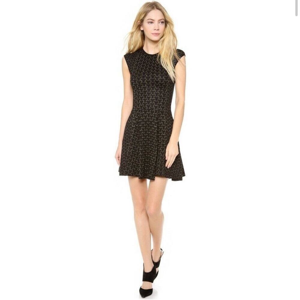 Torn by Ronny Kobo Malu Dress in Black/Gold Size XS